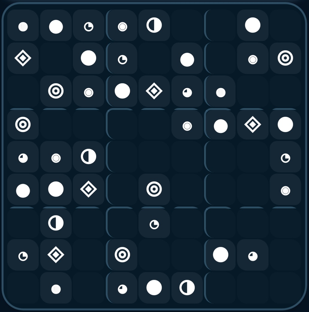 Ocean Pulse Sudoku board from the Android game